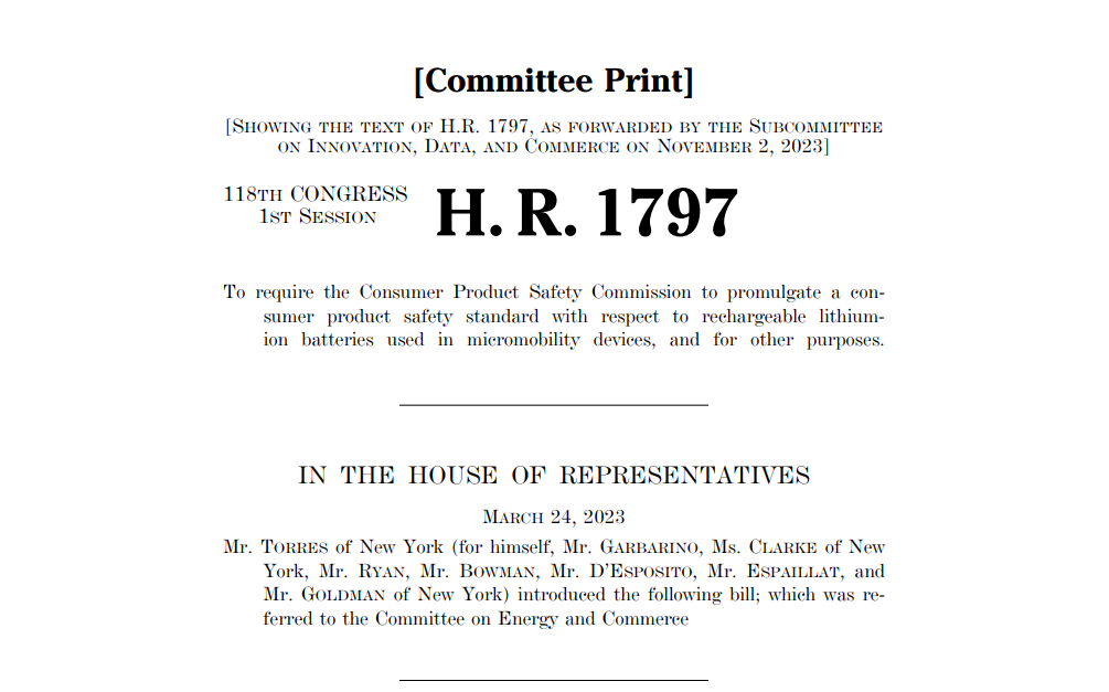 Enhancing Urban Safety: The Drive for US Federal Lithium-ion Battery Standards.