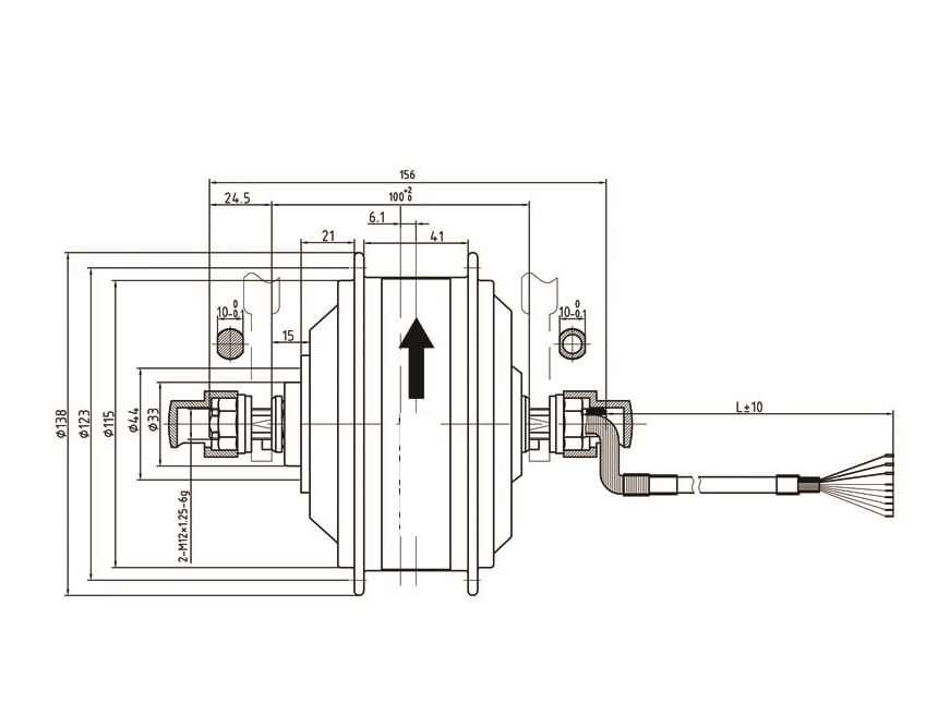 Moteur de moyeu avant