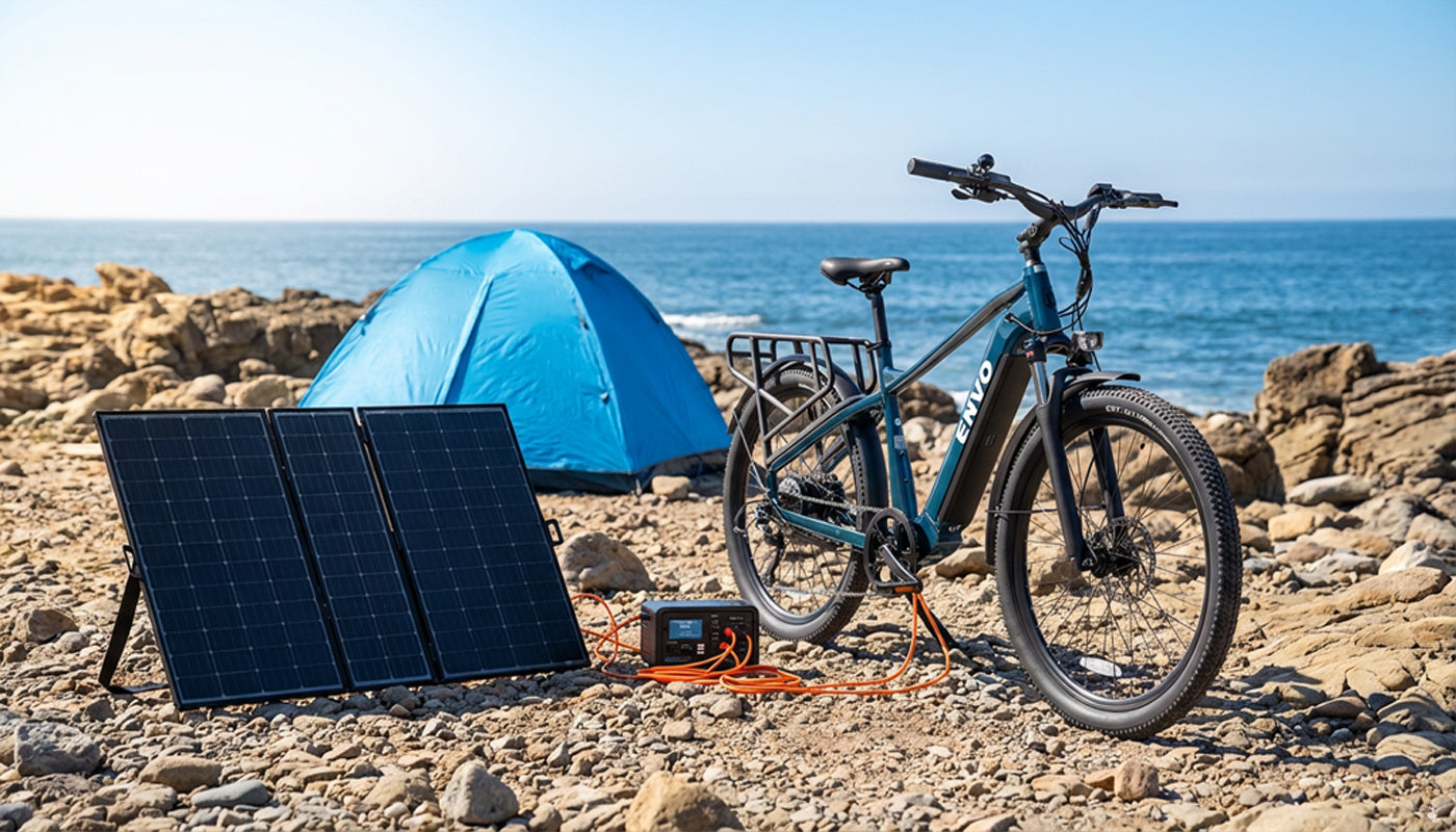 Charging an ebike with solar pannels