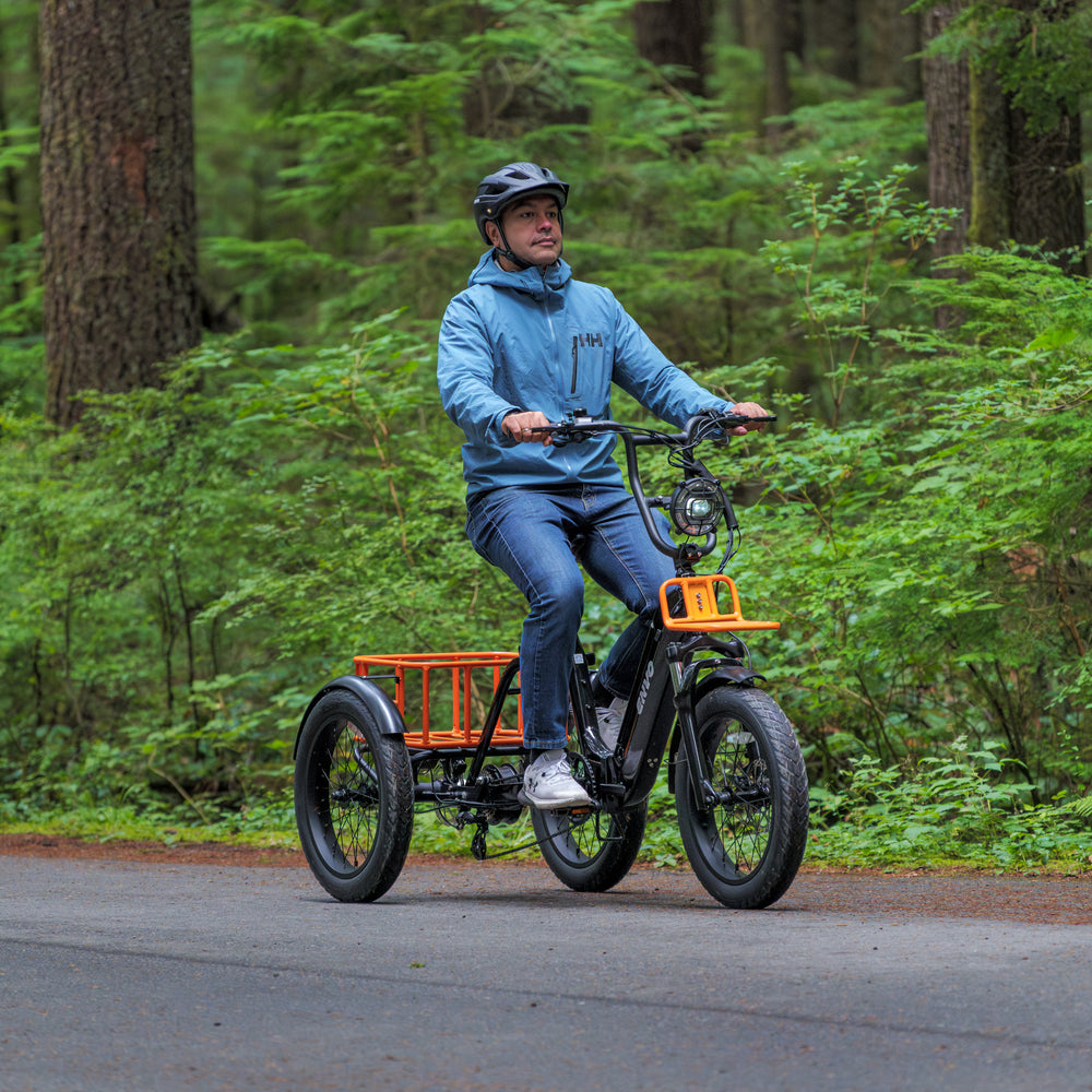 ENVO Flex Trike folding cargo trike β 150 lb basket and compact storage capability