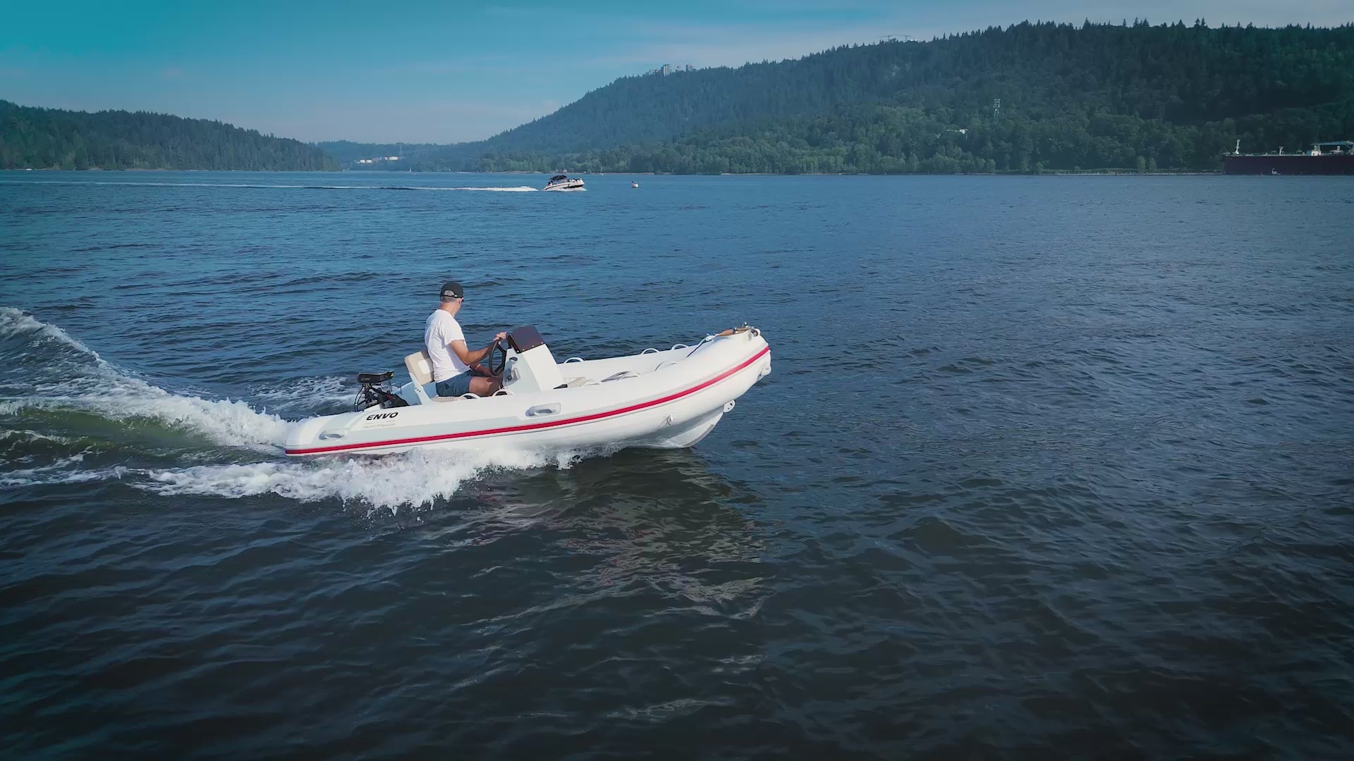 Load video: The ENVO Electric RIB Boat